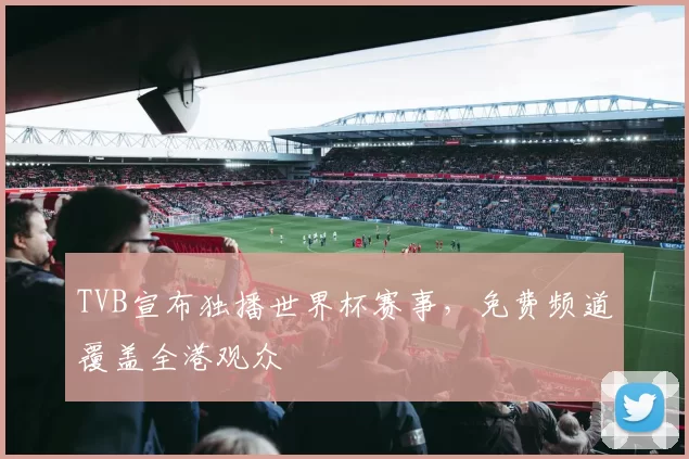TVB宣布独播世界杯赛事，免费频道覆盖全港观众